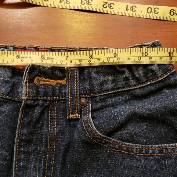 Arizona Relaxed Jeans Adjustable Waist 10 Slim EUC - Picture 6 of 8